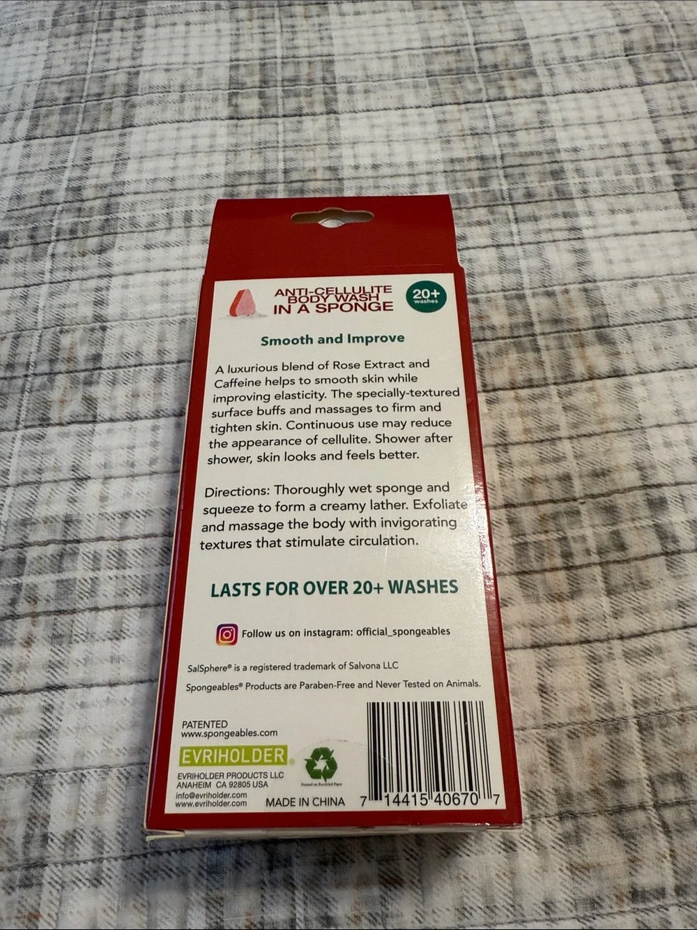 Spongeables anti-cellulite body wash in a sponge bundle NWT